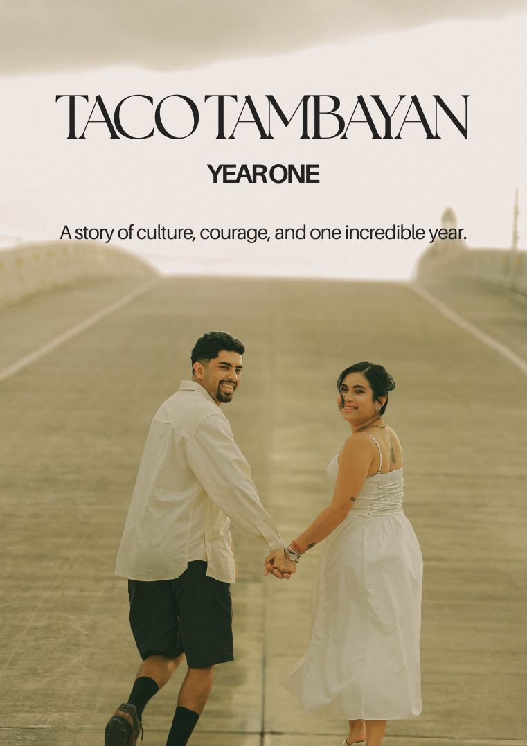 Taco Tambayan Year One anniversary magazine cover